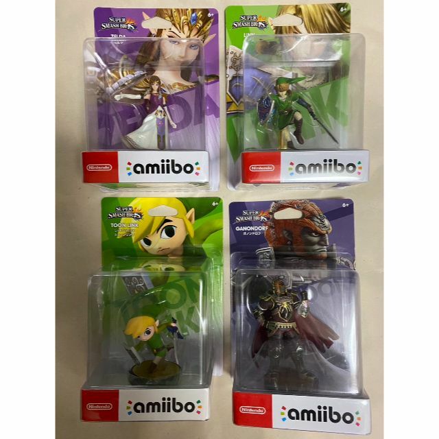 新品正規店 スマッシュブラザーズ amiibo リンク ゼルダ ガノンドロフ