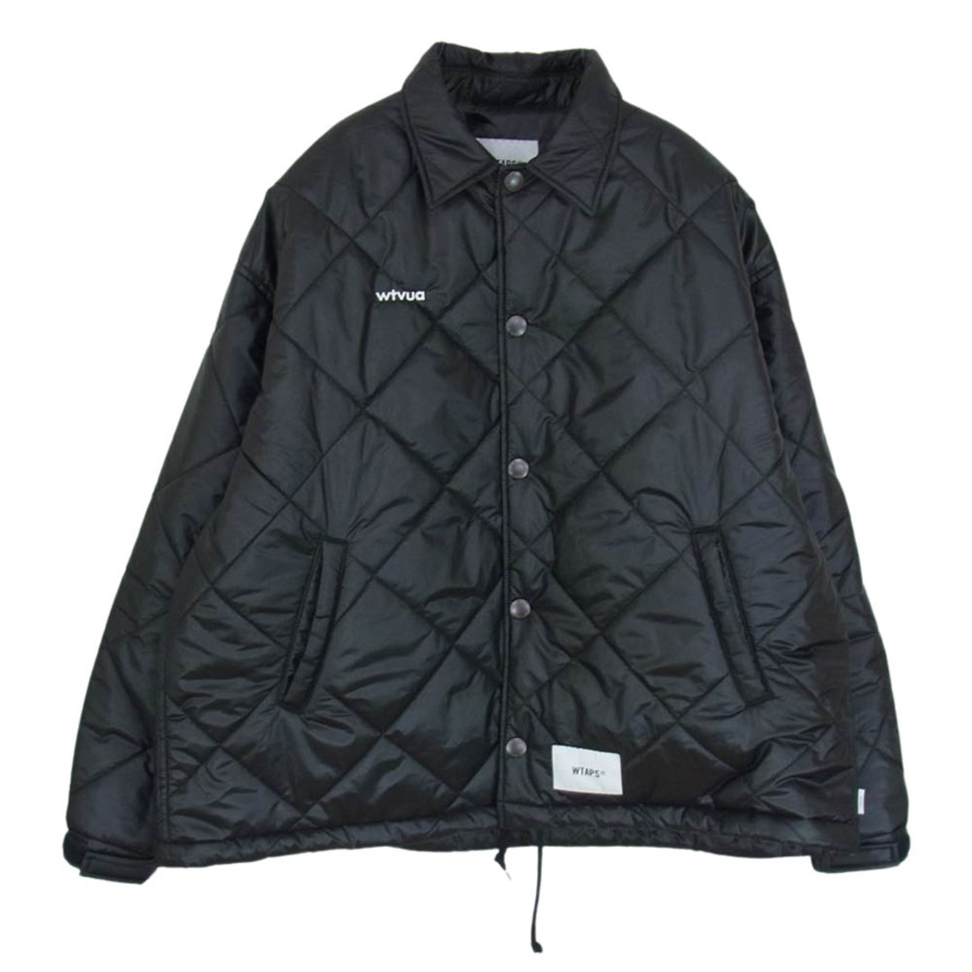 WTAPS ダブルタップス 22AW 222TQDT-JKM05 CHIEF 01 JACKET ダイヤ キルティング コーチ ジャケット ブラック系 02【美品】