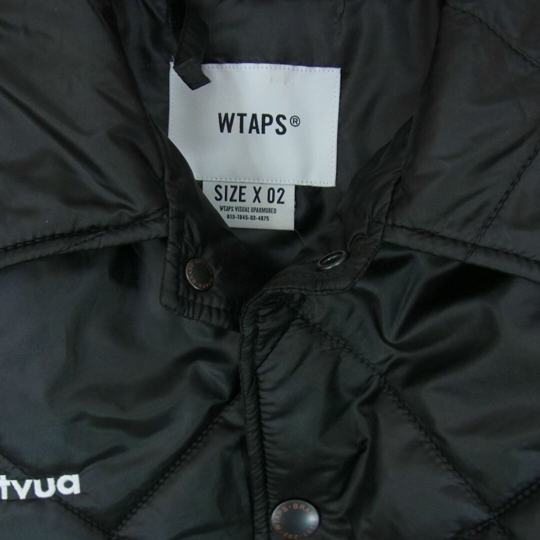 W)taps(ダブルタップス)のWTAPS ダブルタップス 22AW 222TQDT-JKM05 CHIEF 01 JACKET ダイヤ キルティング コーチ ジャケット ブラック系 02【美品】【中古】 メンズのジャケット/アウター(その他)の商品写真