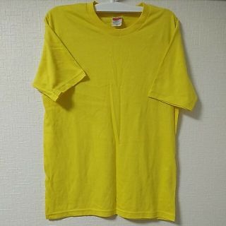 無地の黄色Lサイズ半袖テーシャツ(Tシャツ/カットソー(半袖/袖なし))