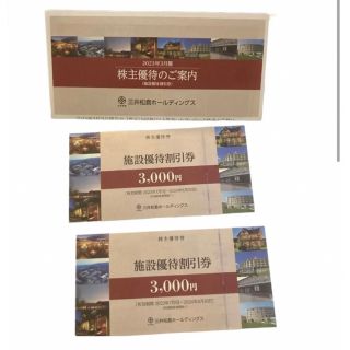 三井松島ホールディングス  株主優待券(宿泊券)