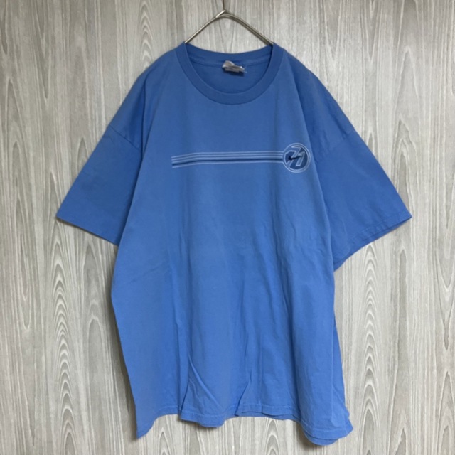 Z763ナイキ半袖Tシャツ白タグ90sメキシコ製プリントくすみカラー