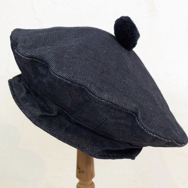 オールドマンズテーラー　リネンデニム　インディゴ レディースの帽子(ハンチング/ベレー帽)の商品写真