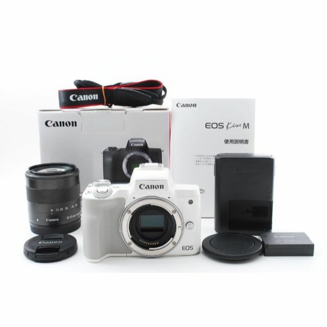 極上大人気カラー】キヤノン Canon EOS kiss M レンズセット | www