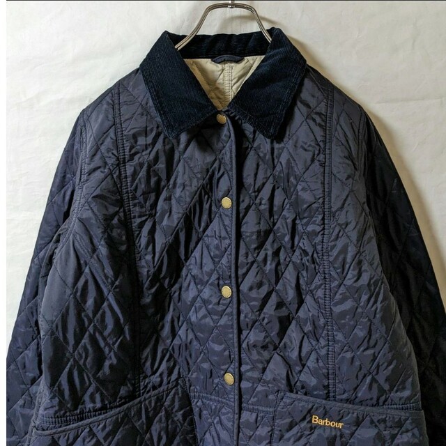 【Barbour/バブアー】キルティングジャケット b319ネイビー状態