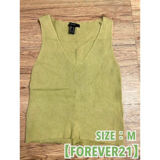 フォーエバートゥエンティーワン(FOREVER 21)の【FOREVER21】Vネック ノースリーブ(カットソー(半袖/袖なし))