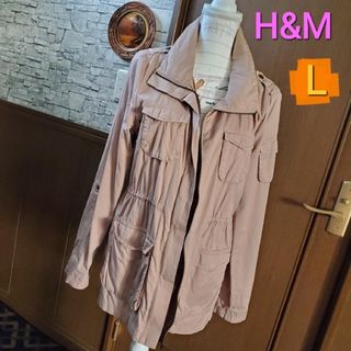 エイチアンドエム(H&M)のH&M【L】ピンクベージュカーゴジャケット(その他)