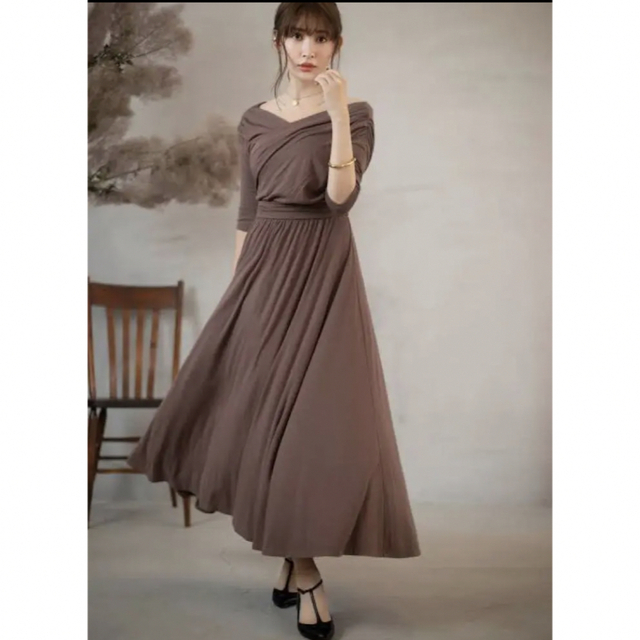 her lip to Cache Coeur Jersey Long Dress