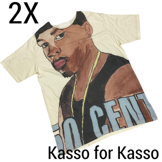 USA製■Kasso for Kasso CSTM■50CENT ビッグTシャツ(Tシャツ/カットソー(半袖/袖なし))