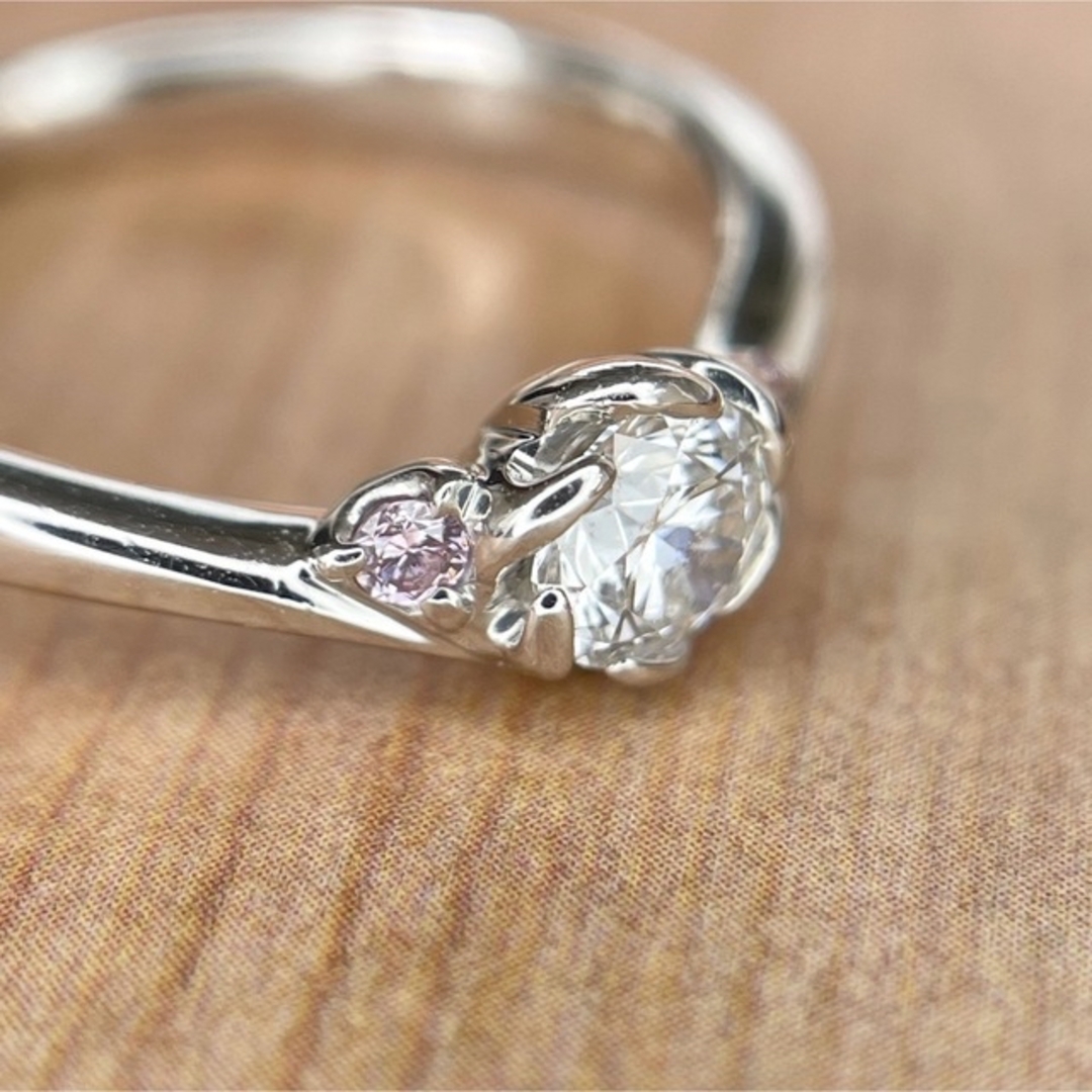 【トレセンテ】フローラ ダイヤモンドリング ピンクダイヤ レディースのアクセサリー(リング(指輪))の商品写真