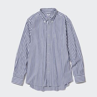 ユニクロ(UNIQLO)の新品　ユニクロ　 エクストラファインコットンブロードストライプシャツボタンダウン(シャツ)