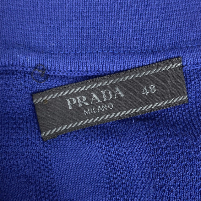 PRADA(プラダ)のプラダ ロゴ ポロシャツ メンズ 48 【中古】 メンズのトップス(シャツ)の商品写真