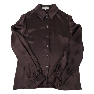 大特価低価 セリーヌ CELINE 長袖シルクブラウス 38 中古 oXUNC