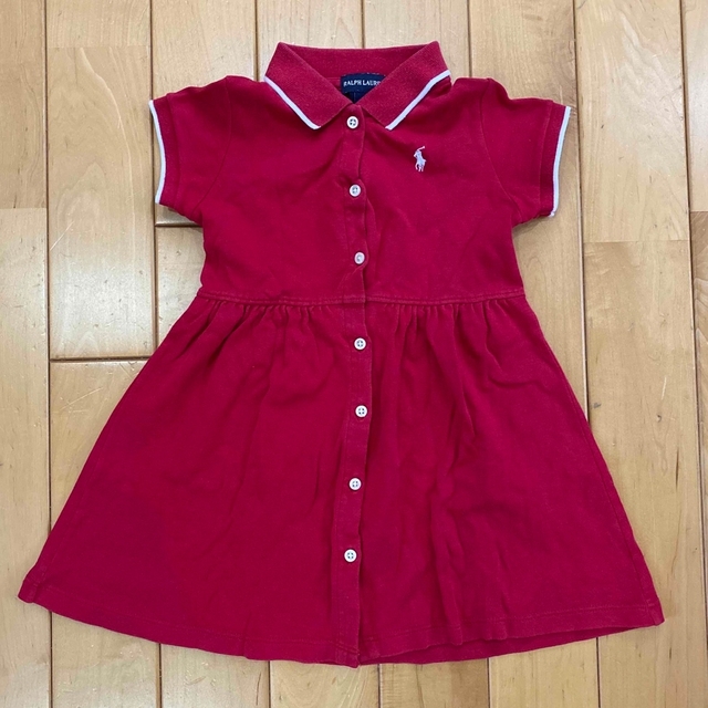 Ralph Lauren(ラルフローレン)のRALPH LAUREN　半袖ポロシャツ ワンピース　3T 90〜100㎝ キッズ/ベビー/マタニティのキッズ服女の子用(90cm~)(ワンピース)の商品写真