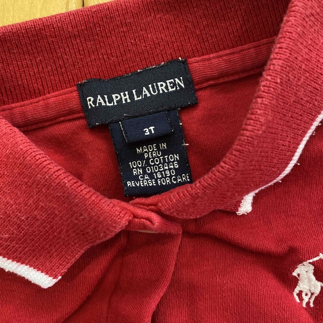 Ralph Lauren(ラルフローレン)のRALPH LAUREN　半袖ポロシャツ ワンピース　3T 90〜100㎝ キッズ/ベビー/マタニティのキッズ服女の子用(90cm~)(ワンピース)の商品写真