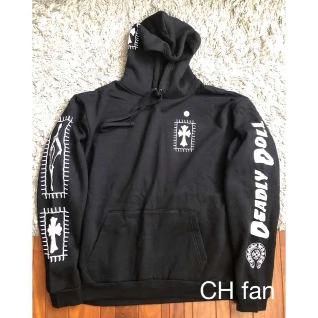 新品未使用Chrome Hearts クロムハーツ パーカー 黒 XL