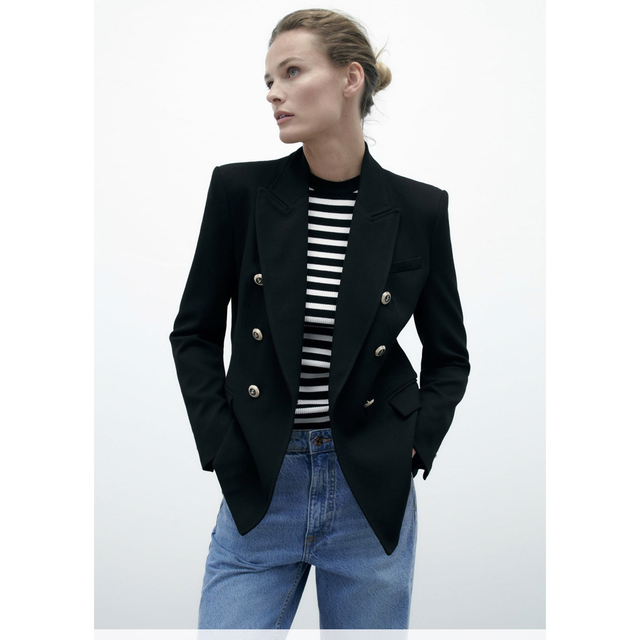 ZARA ダブルブレストブレザー