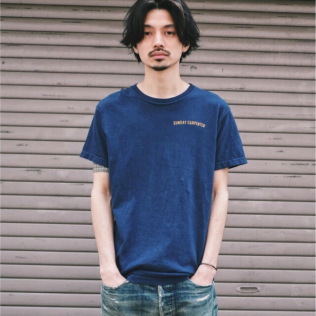 樋口塁　TOKYO SLOW LIFE Tシャツ　ネイビー