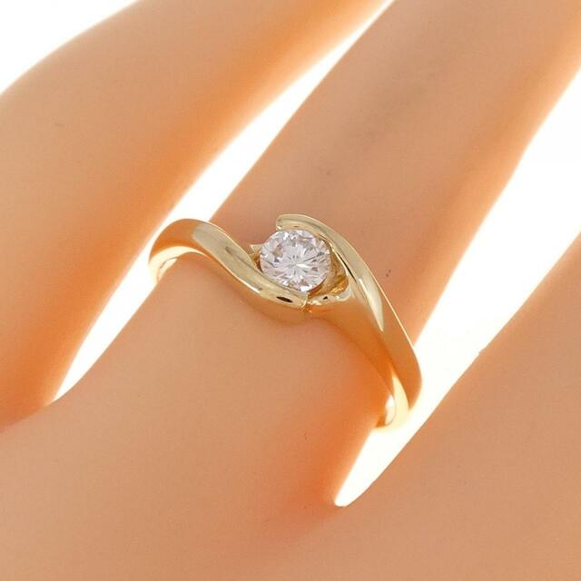 K18YG ダイヤモンド リング 0.21CT レディースのアクセサリー(リング(指輪))の商品写真