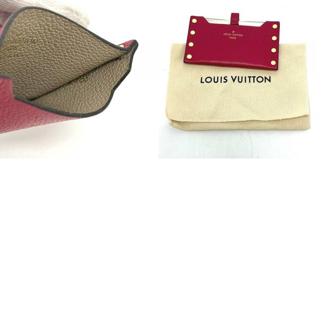 LOUIS VUITTON(ルイヴィトン)のルイヴィトン LOUIS VUITTON エテュイミロワール M61479 小物 ミラー 鏡 レザー ピンク 美品 レディースのファッション小物(ミラー)の商品写真