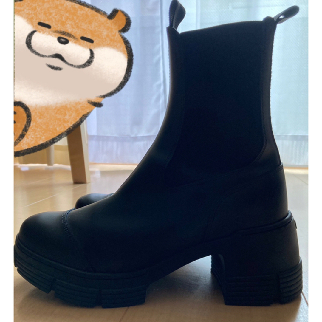 GANNI Recycled Rubber Heeled City Boot 2