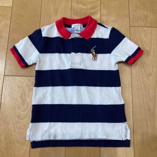 ラルフローレン(Ralph Lauren)のラルフローレン　半袖　ポロシャツ　ボーダー　18M 85㎝くらい(シャツ/カットソー)