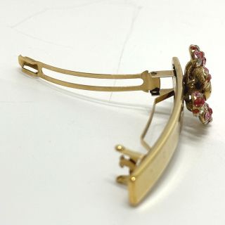 ルイヴィトン LOUIS VUITTON ビーマインドフル フェイクパール M68953 ヘアアクセサリー バレッタ メタル ゴールド 美品