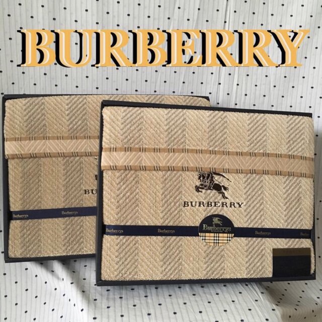 国内即発送 BURBERRY バーバリータオルケット ２点セット インテリア