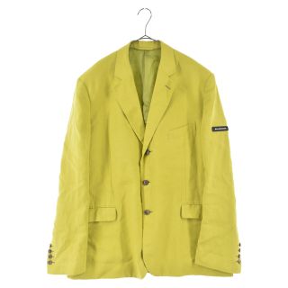 バレンシアガ(Balenciaga)のBALENCIAGA バレンシアガ 18SS LOGO BLAZER JACKET YELLOW 508479 ラバーロゴ テーラードジャケット イエローグリーン(テーラードジャケット)