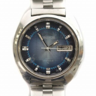 SEIKO - SEIKO アクタス 腕時計 自動巻き カットガラス 青 7019-7210