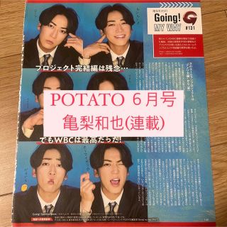 カトゥーン(KAT-TUN)のPOTATO 亀梨和也 KAT-TUN Going 連載 切り抜き(アート/エンタメ/ホビー)