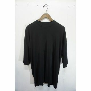 ヨーク(YOKE)の美品 22SS YOKE ヨーク ドロップショルダー Tシャツ 黒 1010M▲(Tシャツ/カットソー(半袖/袖なし))