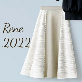 ルネ(René)のルネ2022♡サイドレーススカート(ひざ丈スカート)