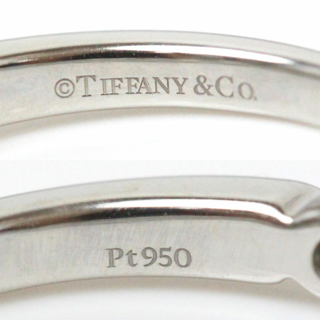 TIFFANY&Co. ティファニー Pt950プラチナ ジャズ グラジュエイテッド ダイヤ リング・指輪 ダイヤモンド 8.5号 4.0g レディース