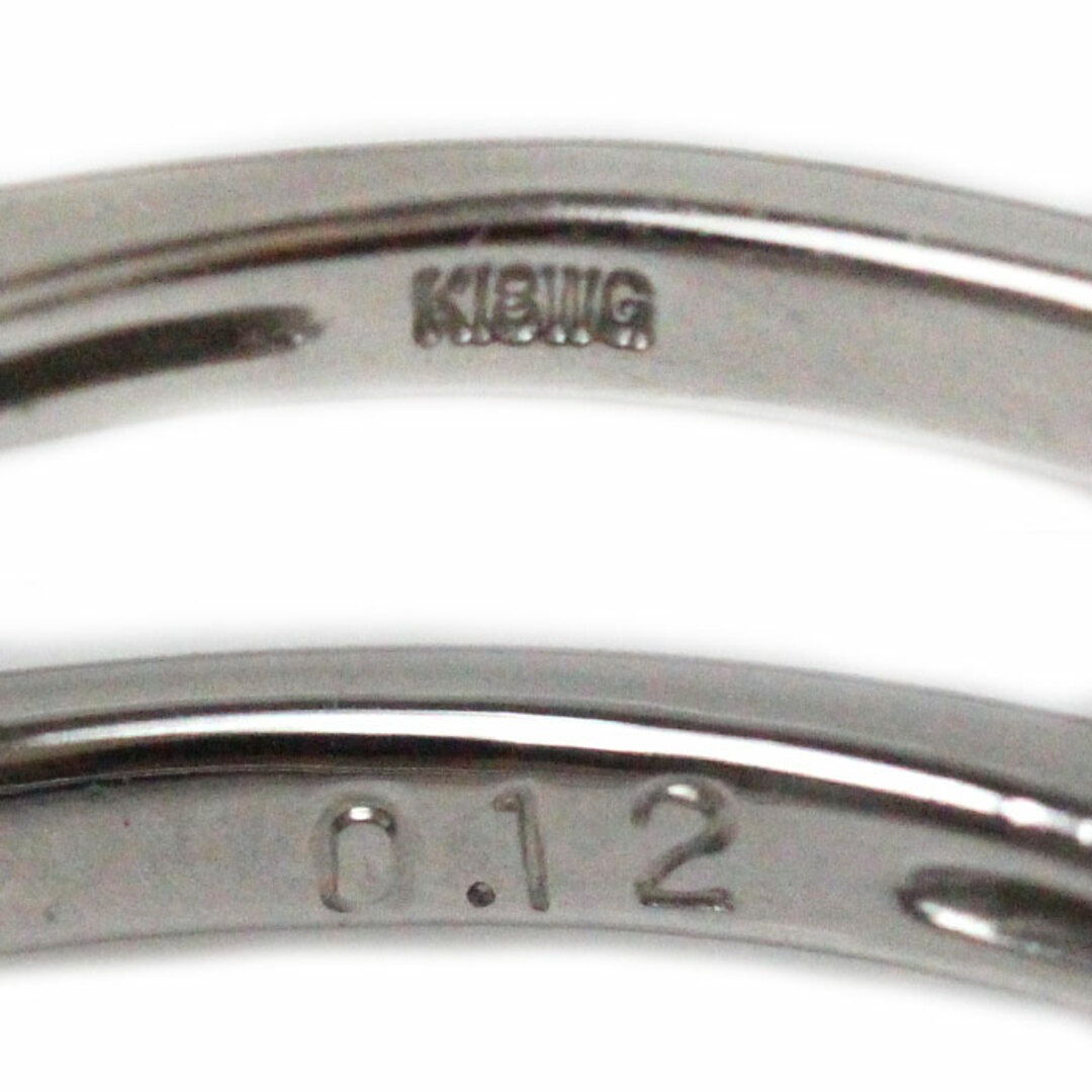 K18WG ホワイトゴールド リング・指輪 ムーンストーン ダイヤモンド0.12ct 11.5号 2.6g レディース【中古】 レディースのアクセサリー(リング(指輪))の商品写真