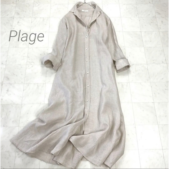 ★Plage★ Linen Flared ワンピース