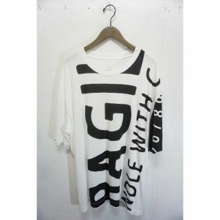 マルタンマルジェラ(Maison Martin Margiela)の19AW メゾン マルジェラ FRAGILE オーバーサイズTシャツ 825M▲(Tシャツ/カットソー(半袖/袖なし))