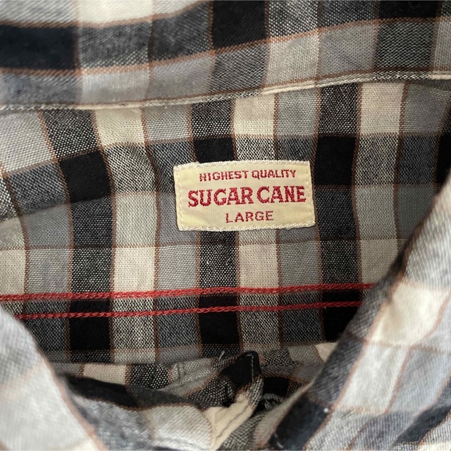 Sugar Cane(シュガーケーン)のシュガーケーン　半袖シャツ　チェック　Lサイズ メンズのトップス(シャツ)の商品写真