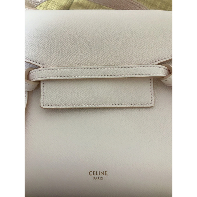 〚美品〛CELINE／ベルトバッグ ナノ ペールピンク