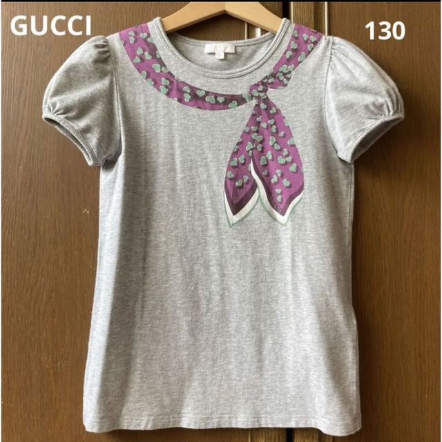 Gucci(グッチ)の専用！グッチ　半袖　シャツ　Tシャツ　130 GUCCI 春　夏　 キッズ/ベビー/マタニティのキッズ服女の子用(90cm~)(Tシャツ/カットソー)の商品写真