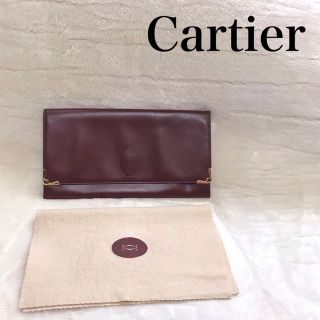 カルティエ(Cartier)の極美品 Cartier カルティエ パーティバッグ クラッチバッグ マストライン(クラッチバッグ)