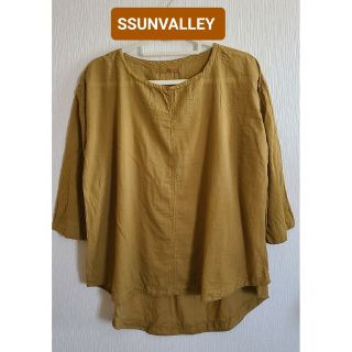 サンバレー(SUNVALLEY)の《SUNVALLEY ・サンバレー》綿ボイル フレアプルオーバー・日本製品染め(シャツ/ブラウス(長袖/七分))