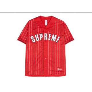 シュプリーム(Supreme)のSUPREME 22SS Rhinestone Stripe Baseball (シャツ)