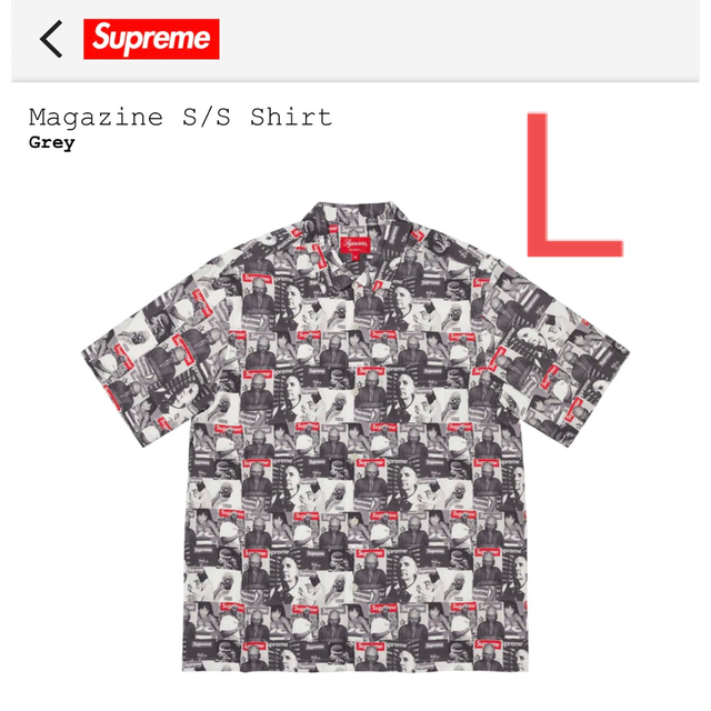 シャツSupreme Magazine S/S Shirt "Grey"