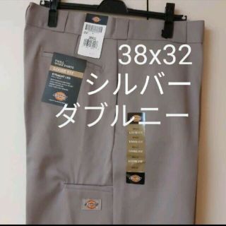 ディッキーズ(Dickies)の新品 38x32 SV ダブルニー ワークパンツ ディッキーズ シルバー(ワークパンツ/カーゴパンツ)