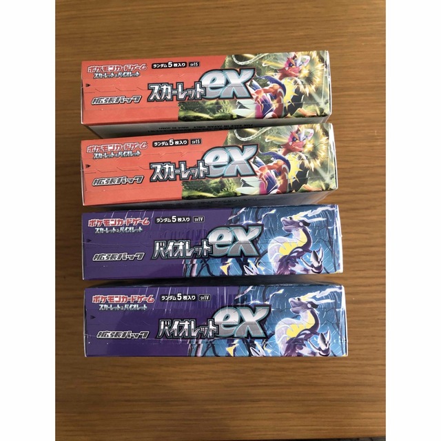 ポケモンカード スカーレットex  2BOX バイオレットex 2BOX 4