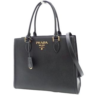 プラダ PRADA トートバッグ サフィアーノ モノクローム ロゴベルト 1BA2693OO 2ERX YFK【22AW SALE】【0305サーチ】