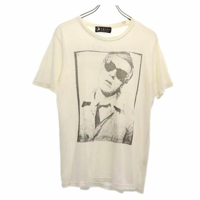 41cm素材ヒステリックグラマー クルーネック 両面プリント 半袖 Tシャツ M 白 HYSTERIC GLAMOUR Andy Warhol メンズ   【230603】 メール便可