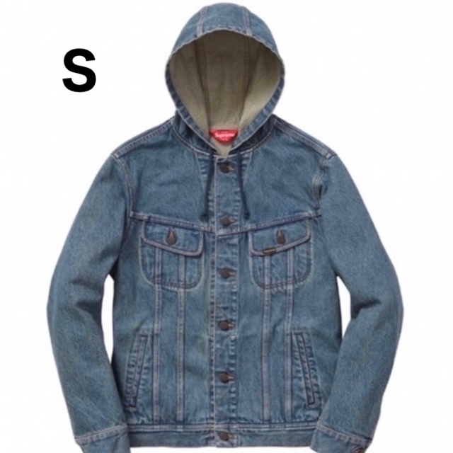 Supreme(シュプリーム)の6/15迄 極美品☆ Supreme Hooded Denim Jacket S メンズのジャケット/アウター(Gジャン/デニムジャケット)の商品写真