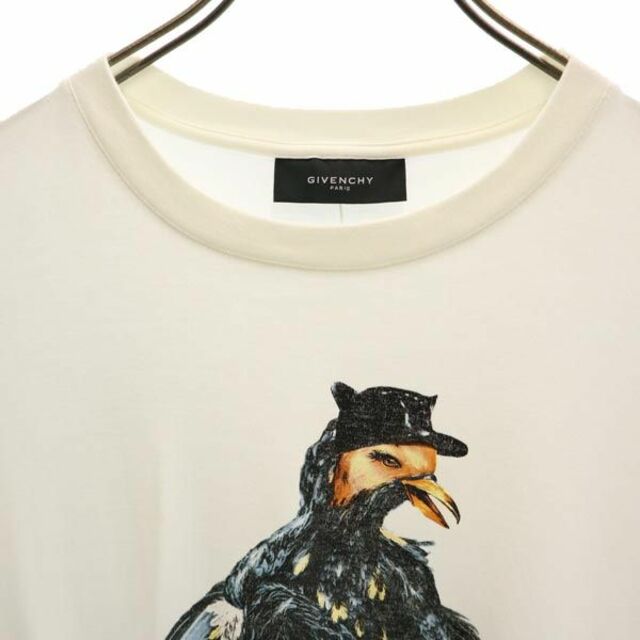 ジバンシィ プリント 半袖 Tシャツ S ホワイト系 GIVENCHY メンズ